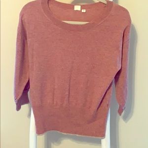 Three quarter pink sweater